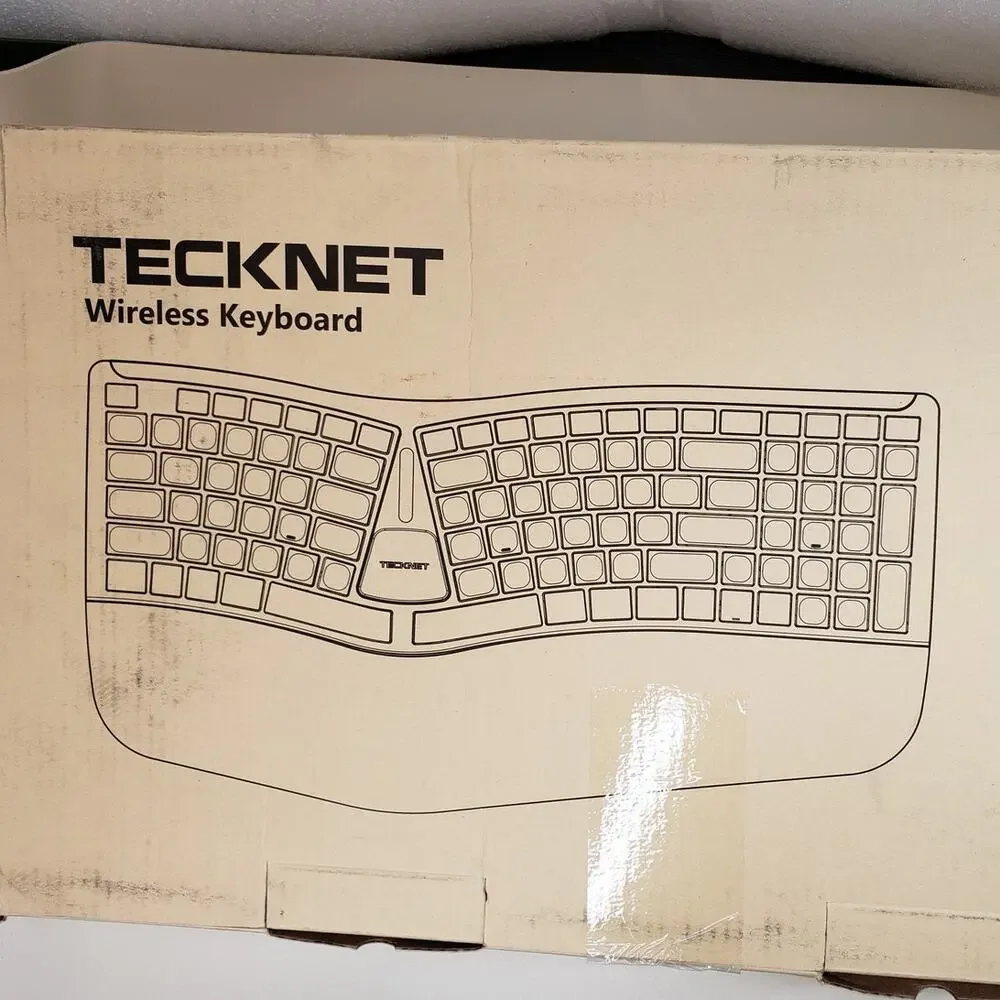 TECKNET Wireless Ergonomic Rechargeable Keyboard (Model TK-KB030)